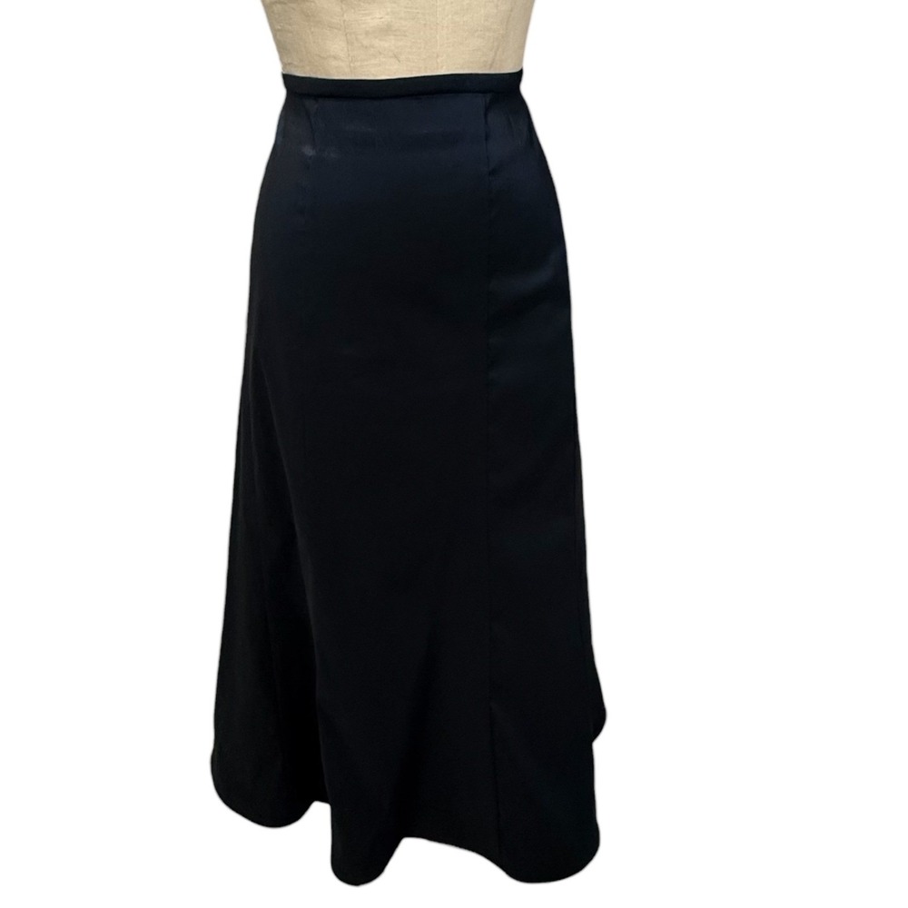 Tadashi Skirt Womens Size 16 Navy Blue Formal Full Length Trumpet Skirt